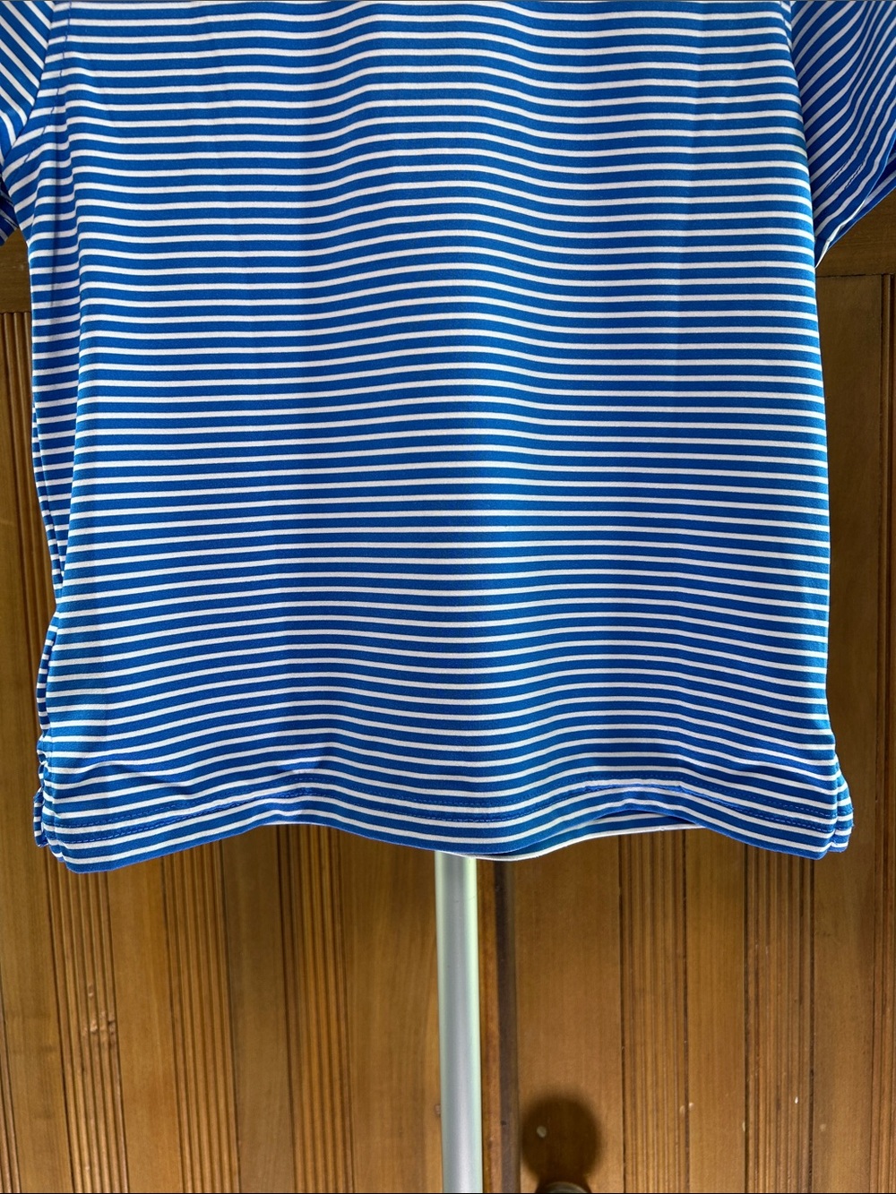 Vineyard Vines On the Go Sankaty Blue & White Striped Polo Shirt - Kids Size 5 - Picture 12 of 12